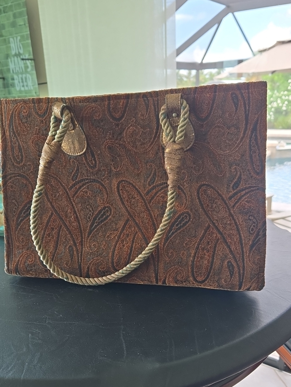 Braciano Brocade Tote REMARKABLE VINTAGE!